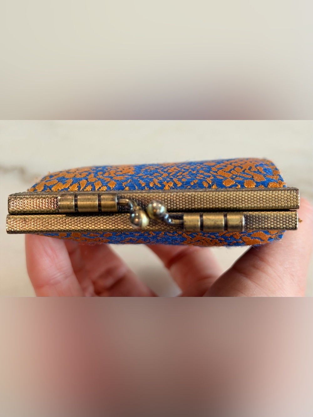 Cathayana Animal Print Silk Brocade Wallet VINTAGE w RFID protect theft EUC - Picture 4 of 11